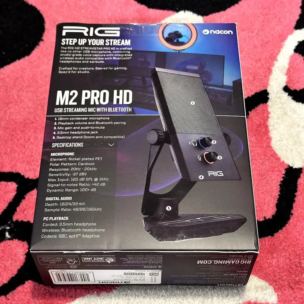 RIG M2 Streamstar Pro HD – Wired USB Streaming Microphone